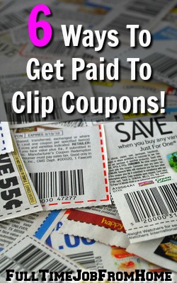 6 Ways To Get Paid To Clip Coupons: Scam Free Sites Full Time Job