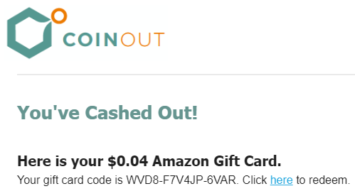 Coinout payment proof