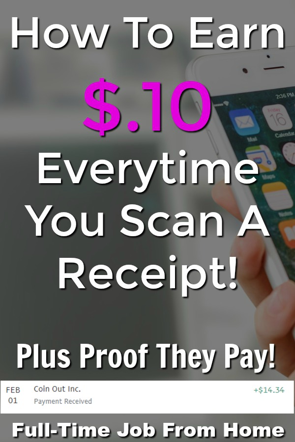 Learn How You Can Earn Money For Scanning Your Receipts. You'll earn $.04-$.10 for every receipt you scan and can get paid via Amazon gift card or PayPal with no minimum cash out amount!