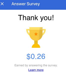 google opinion rewards app reward