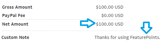 feautrepoints payment proof
