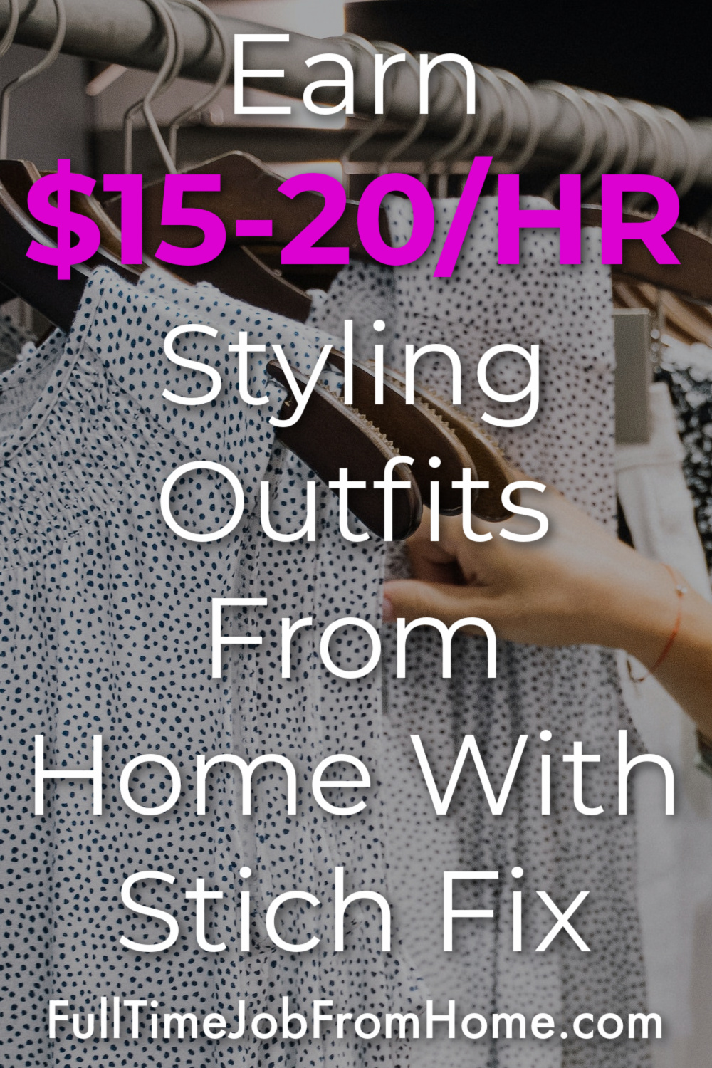 Learn how you can work from home and earn $15-$20 an hour styling outfits for clients in this Stich Fix Stylist Review 