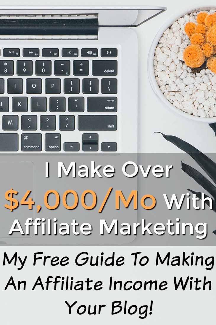 What's the best way to make money with a blog? In my opinion it's affiliate marketing! I make over $4,000 a month in affiliate commissions and I've put together a free guide of how to make an affiliate income with your blog!