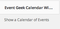 Geek Calendar WordPress Plugin