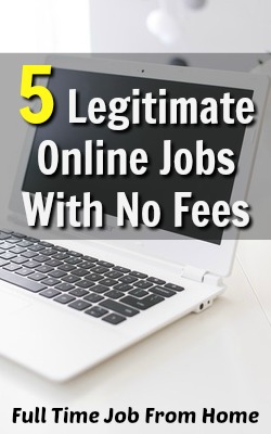 online jobs at home without registration fee