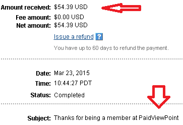 paidviewpoint proof of payment