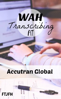 Learn How You Can Get Paid To Work At Home as a Transcriber For AccuTran Global! 