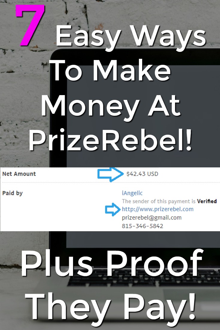 Learn How you can make extra money at prizerebel with these 7 easy ways! I'll even show you proof they pay!