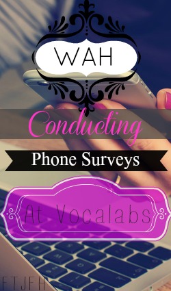 Learn How You Can Work At Home Conducting Over the Phone Surveys For Vocalabs. Pay is $2.50 Per Call. Payments Made Via PayPal!