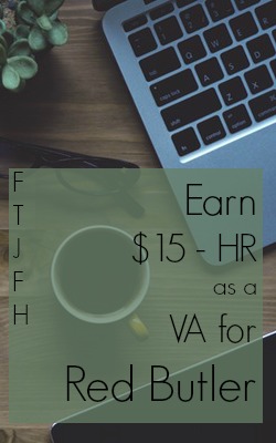 Earn $15 an Hour Working At Home As A Virtual Assistant for Red Butler!