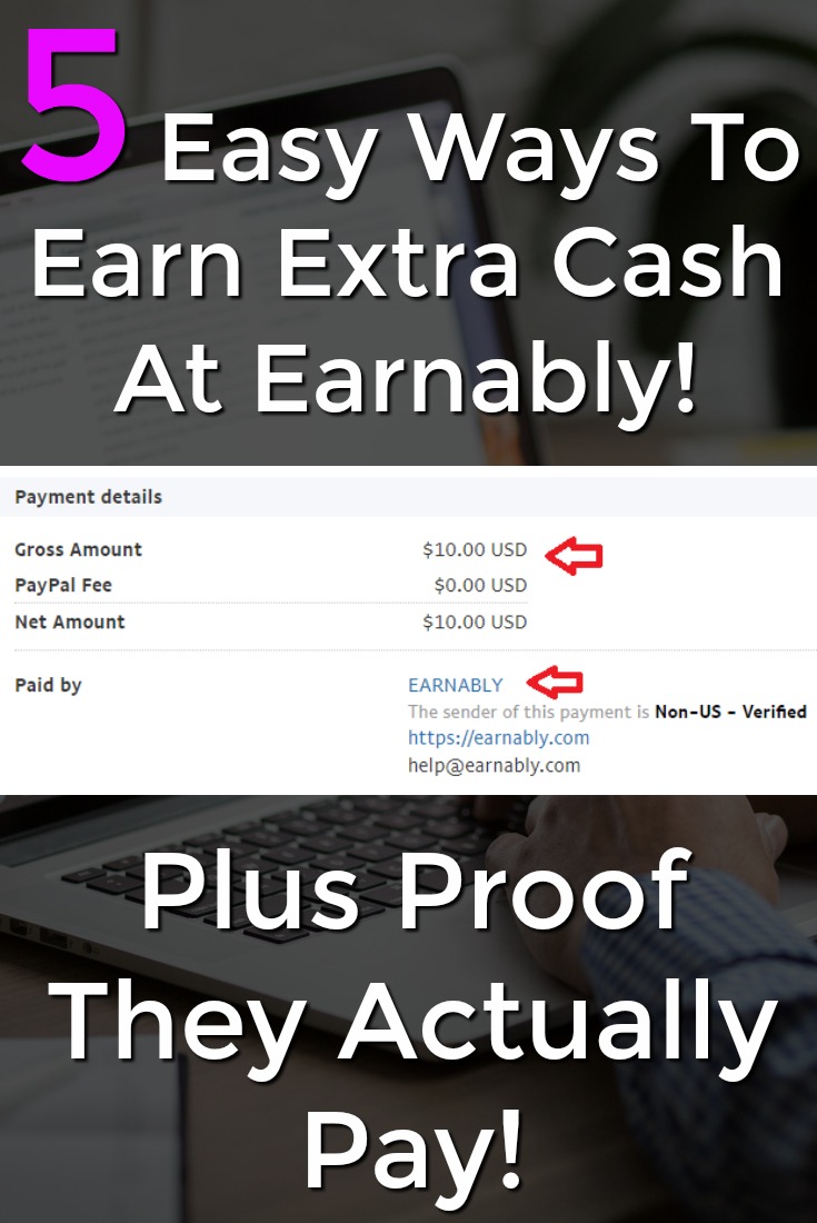 Learn 5 Easy Ways to Make Extra Cash At Earnably! Plus Proof that they actually pay!