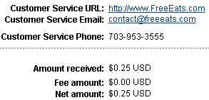 free eats payment proof