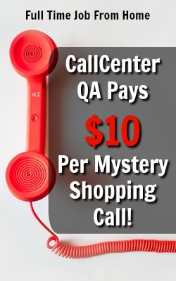 Learn How You Can Earn $5 Per Mystery Shopping Call You Make at CallCenter QA! Each call only lasts 10 minutes!