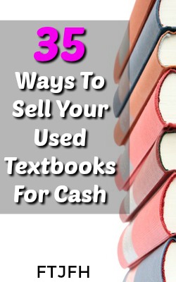 Do you have used textbooks laying around? I'll show you 35 ways you can get paid for those books. Plus an easy way to find the highest price online!