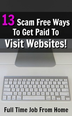 Learn 13 Different Ways You Can Get Paid To Visit Websites! Most sites Pay after $1 and offer PayPal payments!