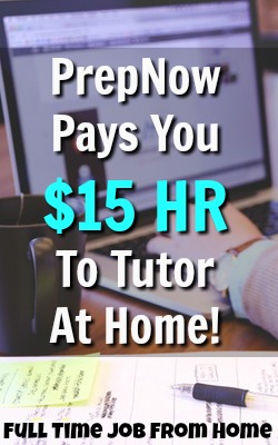 Learn How You Can Make $15 an Hour Working At Home As A Tutor For PrepNow!