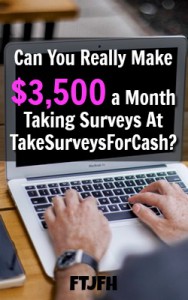 Take Surveys For Cash Says You Can Make $3,500 a month taking surveys. Is it true? Well lets see!