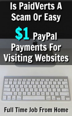 Is PaidVerts A Scam or can you really get paid $1 PayPal payments from visiting websites? You can find out in my review :)