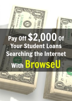 Learn How You Can Pay Off Up To $2,000 Of Your Student Loans Just By Searching The Internet with BrowseU