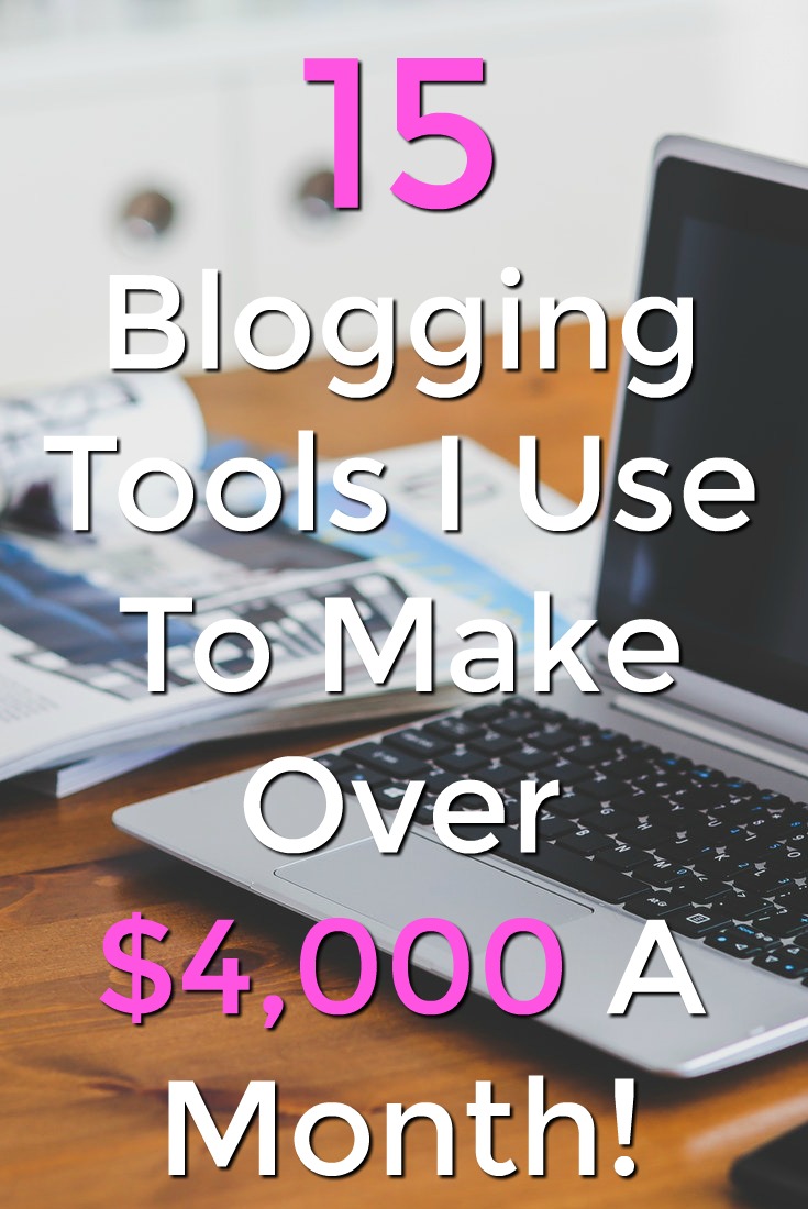 Are you looking to make money with a blog? Here're 15 blogging tools that I use to make a full-time income with my blogs!