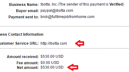 ibotta payment proof