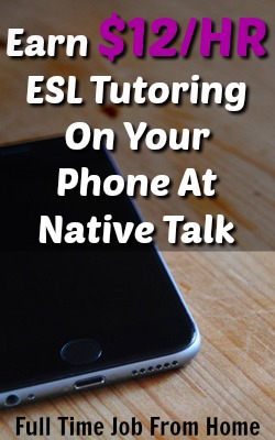 Learn How You Can Make $12 An Hour Tutoring ESL students on your mobile device! 