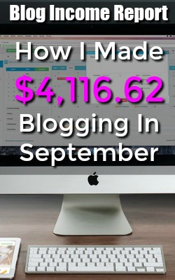 Learn How I Made Over $4,000 Blogging in Sept. I'll show you where my income comes from and how you can start a profitable blog of your own!