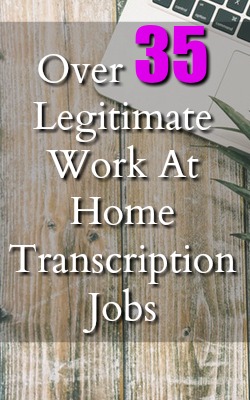 Are you looking to work at home? Did you know you could be getting paid to transcribe at home? Here're 35 Legitimate Transcription Jobs!
