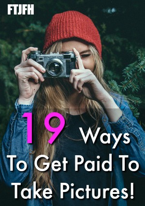 Are you good with a camera? Did you know you could get paid to sell your photos online? Here're 19 different ways you can get paid to take pictures!