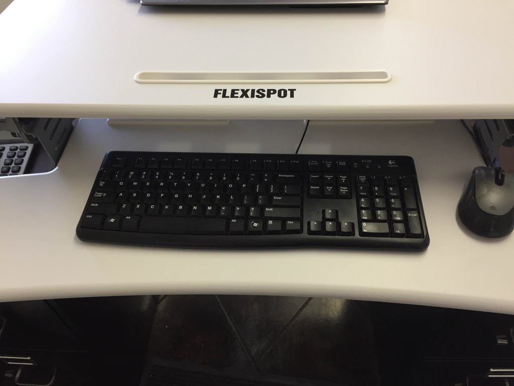 adjustable standing desk keyboard stand