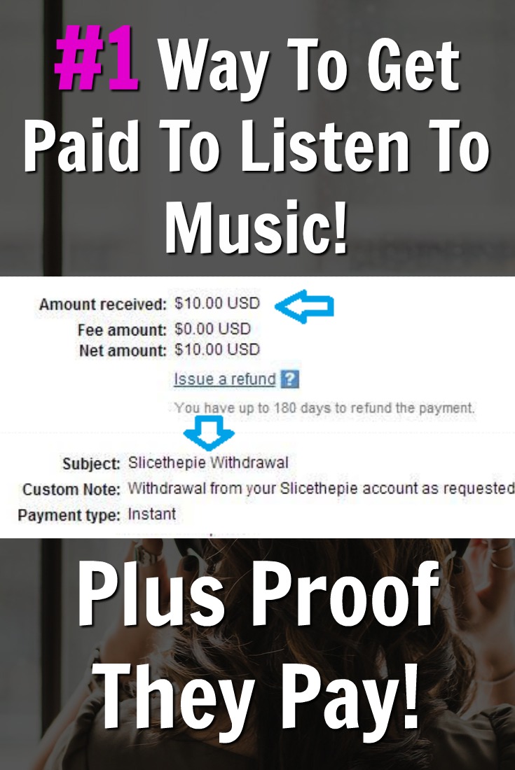 Did you know you could get paid to listen and rate music? At SliceThePie you can and I'll even prove to you they pay!