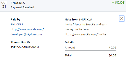 snuckls payment proof