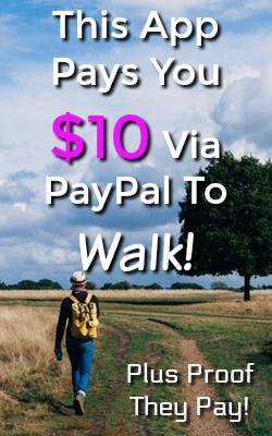 Learn How You Can Earn $10 PayPal Payments just by downloading this app and walking. I'll even show you proof that they pay!