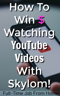 Learn How You Can Win Cash By Watching YouTube Videos With Skylom! Pays Via PayPal and is completely free to use!