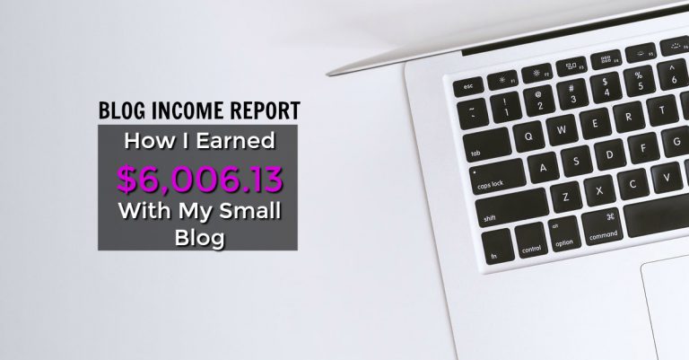 Last month I made over $6,000 with my small self ran blog! Learn exactly where my income came from and how you can start making a passive income with a blog too!