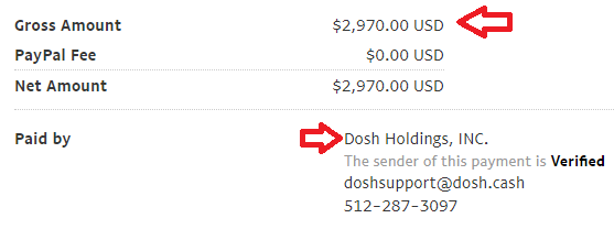 dosh payment proof january