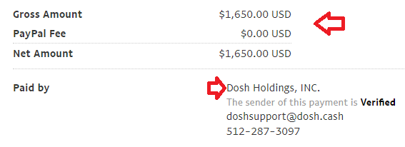 dosh app payment proof january