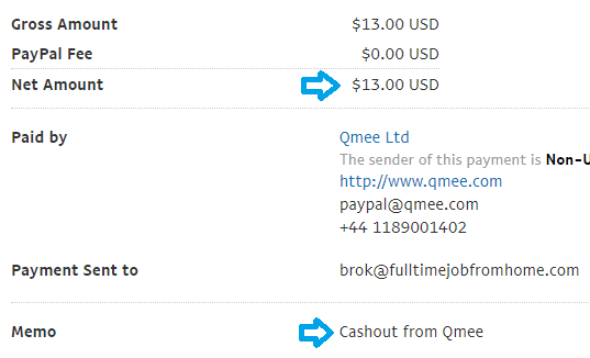 qmee payment proof feb