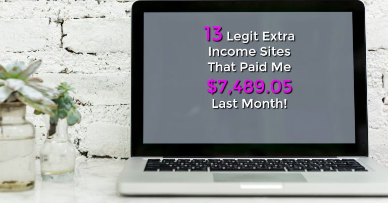 Last month I made over $7,000 just by using extra income sites online! Learn what sites I use and how I earn a living online!