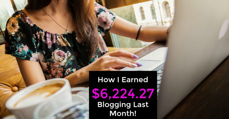 Last month I made over 6 grand from my small blog! Learn where my income came from and exactly how you can start making money with a blog too!