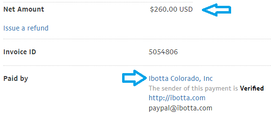 payment proof ibotta app