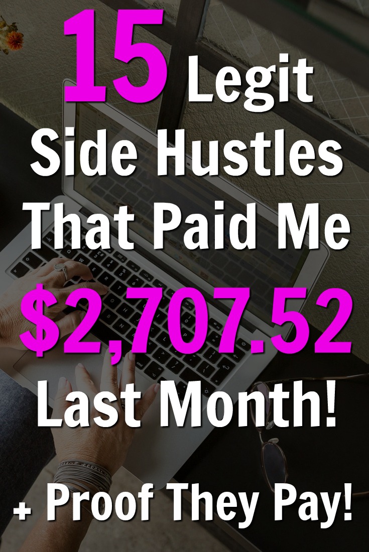 Last month I made over $2,700 with extra income sites alone. See the 15 legitimate sites and see proof that they pay!
