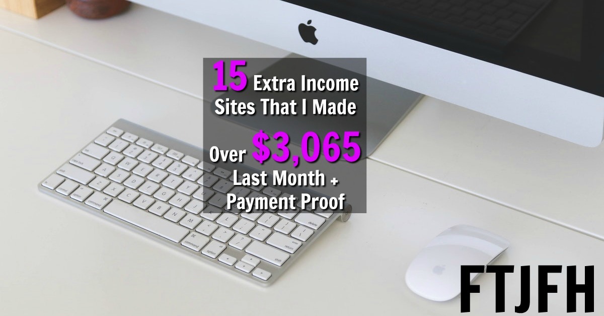 Are you looking to make money online? Well let me show you the 15 legitimate extra income sites I use to make over $3,000 last month! I'll even show you proof they pay!