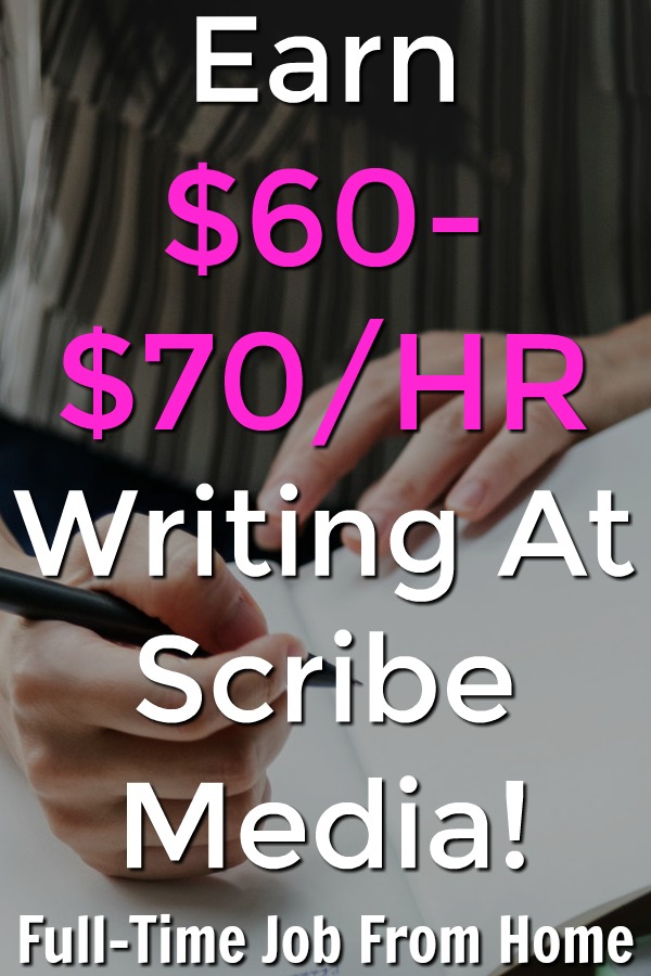 Are you looking for a freelance writing job? Learn how you can make $60-$70 an hour writing from home with Scribe Media!