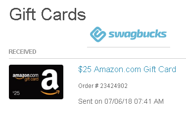 swagbucks gift card payment proof