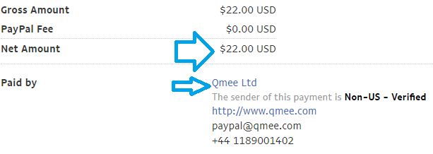 qmee payment proof