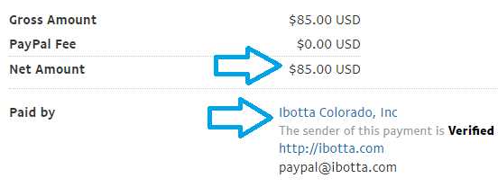 ibotta app payment proof
