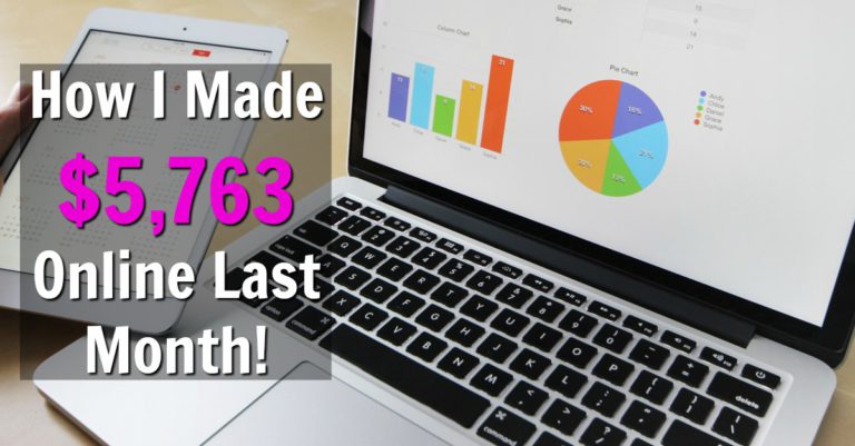 Last month I made $5,763 online. Learn How I Make A Huge Passive Income Online and where you can go to see if it's right for you for completely free!