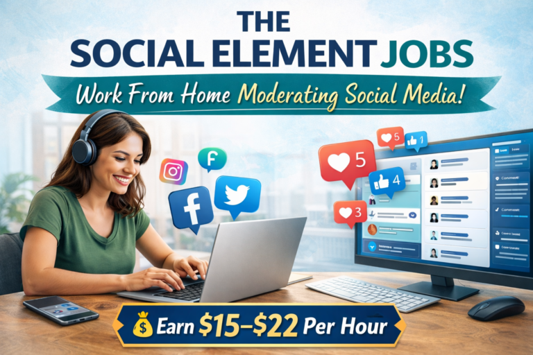 Looking for remote social media jobs? The Social Element hires community moderators to manage online conversations for major brands. See the estimated pay, requirements, and how to apply.