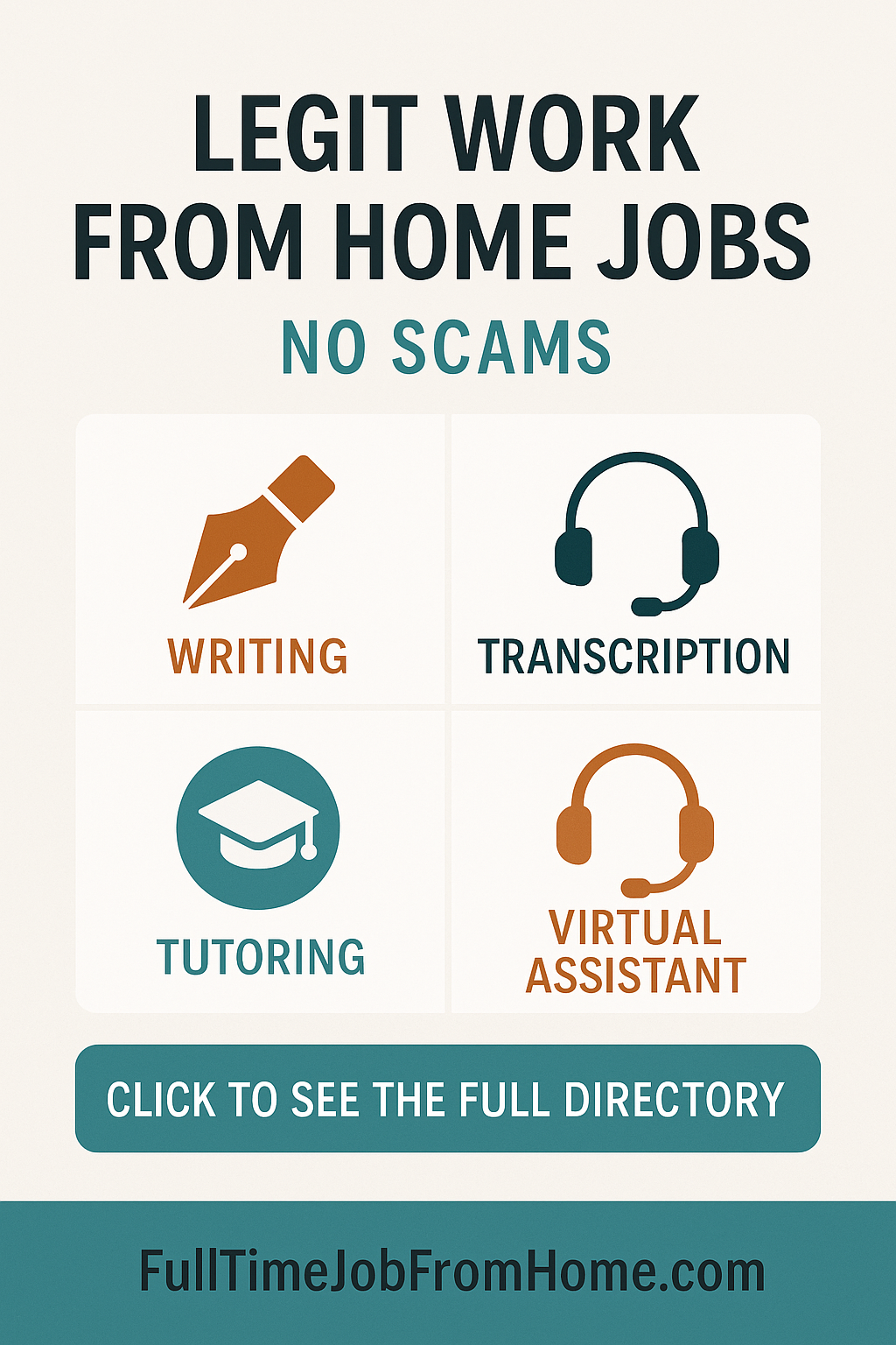 Legitimate Work From Home Jobs No Scams